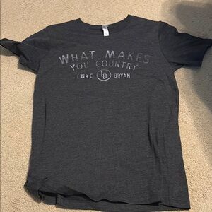 Luke Bryan Gray What Makes You Country Concert T-Shirt